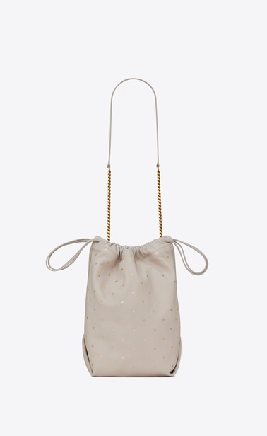 TEDDY pouch in lambskin printed with little stars